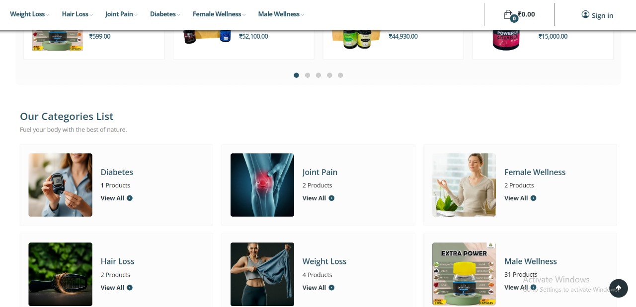 E-Commerce Solution Screenshot